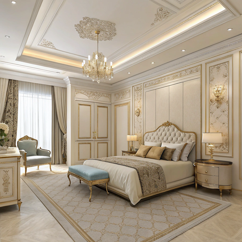 Дизайн спальни 22 м: роскошная планировка