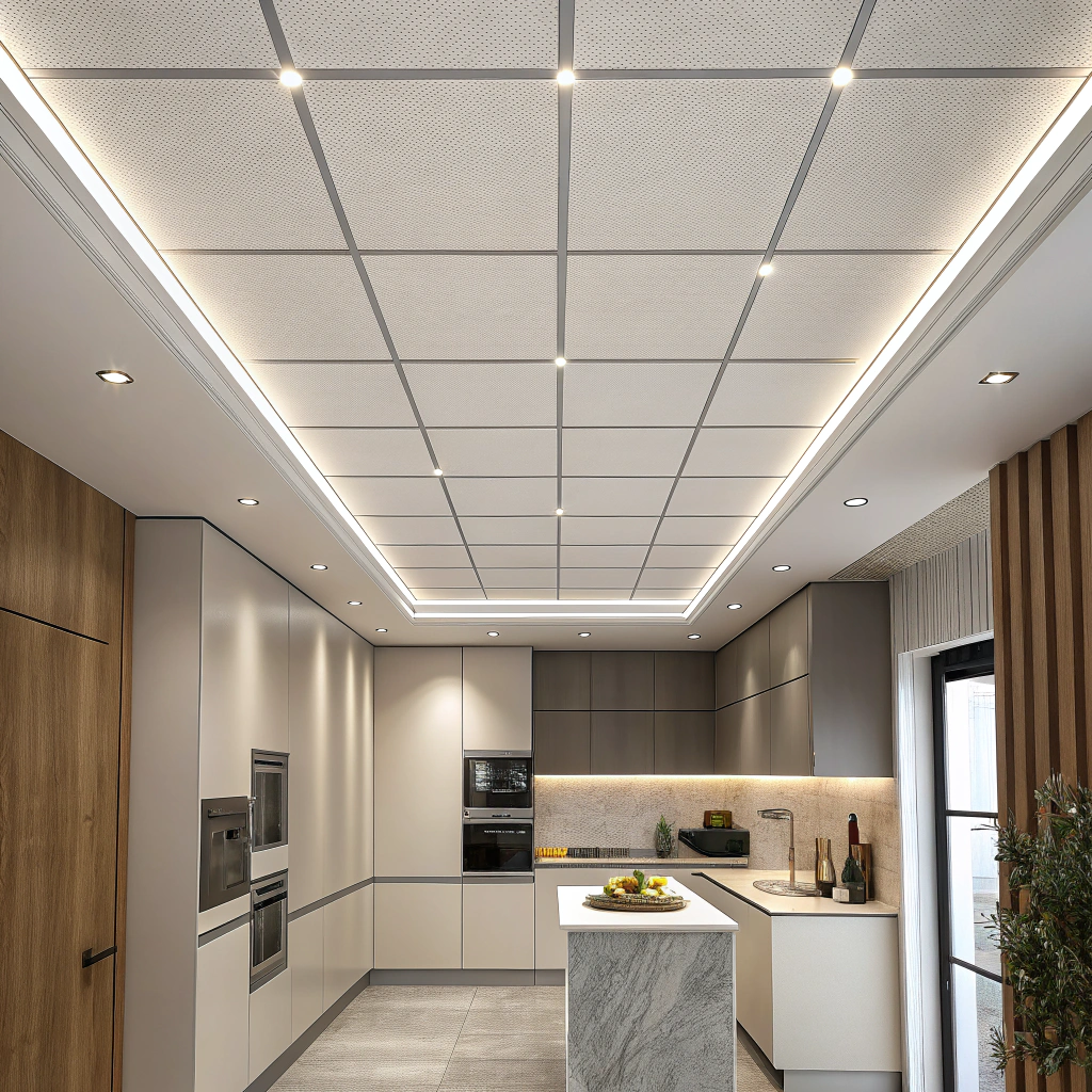 Потолок немецкий дизайн для кухни 4 на 4